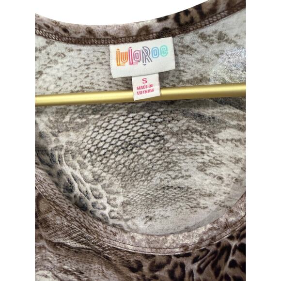 LuLaRoe Sleeveless Animal Print Fit & Flare Dress Pockets Sz S EUC - Picture 3 of 7